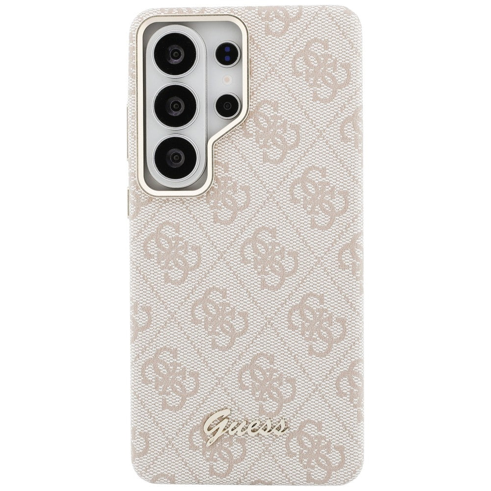 Etui MagSafe dla Samsung Galaxy S26 Ultra S948, Guess, 4G Script Logo, Różowy