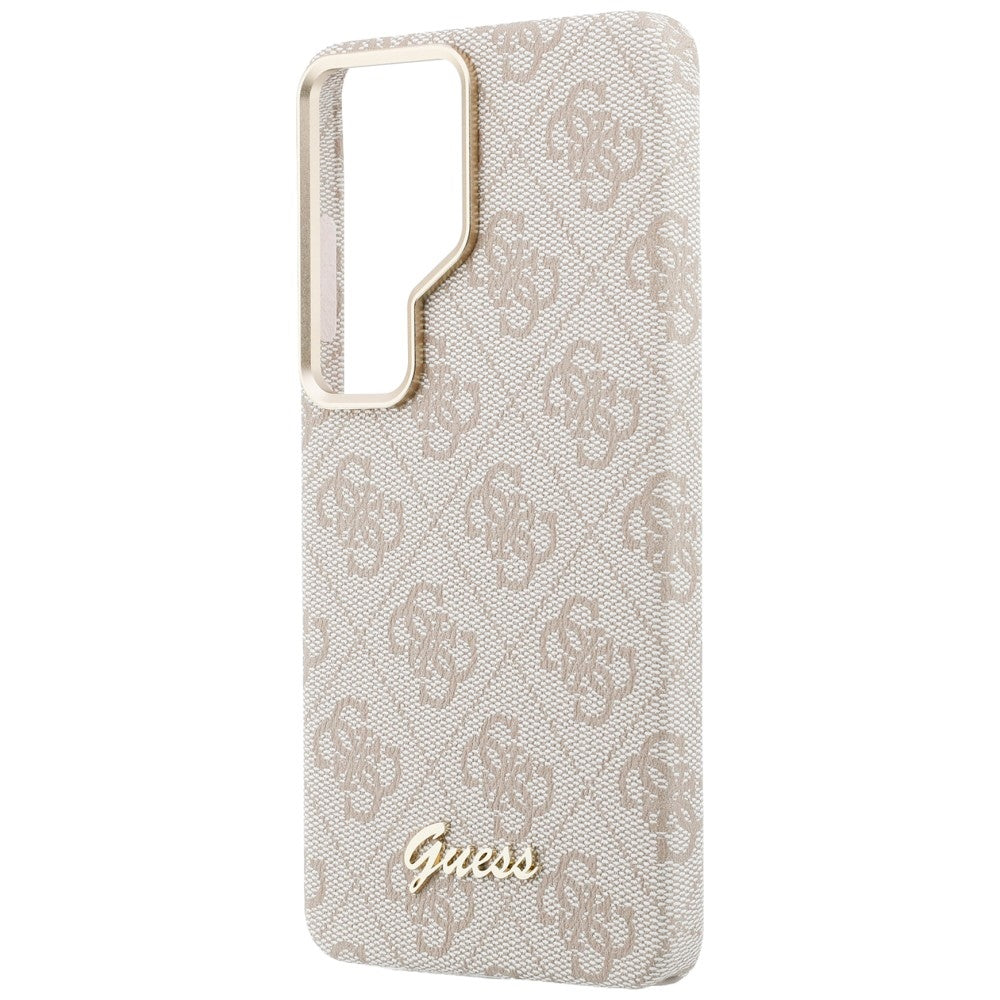 Etui MagSafe dla Samsung Galaxy S26 Ultra S948, Guess, 4G Script Logo, Różowy