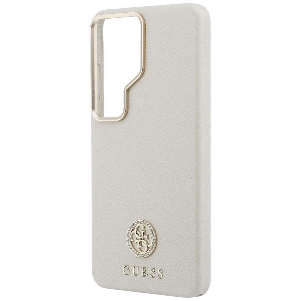 Etui MagSafe dla Samsung Galaxy S26 Ultra S948, Guess, Rhinestone Round Logo, Beżowy