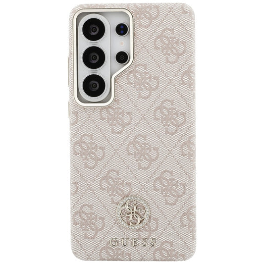 Etui MagSafe dla Samsung Galaxy S26 Ultra S948, Guess, Rhinestone Round Logo, Różowy