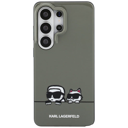 Etui MagSafe dla Samsung Galaxy S26 Ultra S948, Karl Lagerfeld, IML Karl & Choupette Peekaboo Logo, Czarne