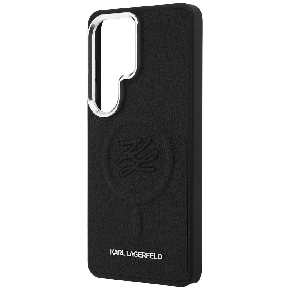 Etui MagSafe dla Samsung Galaxy S26 Ultra S948, Karl Lagerfeld, Initial Logo Debossed, Czarne
