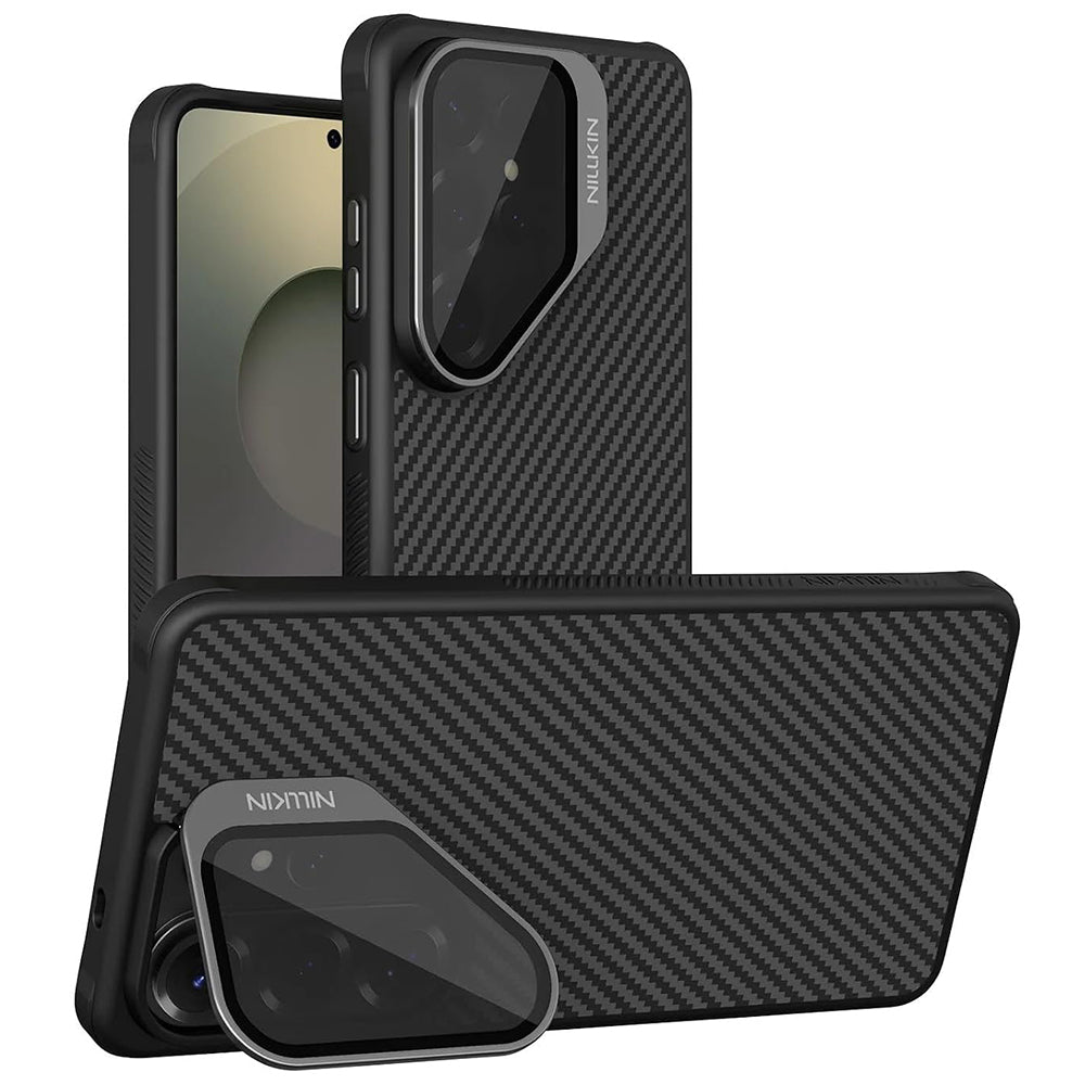Etui MagSafe do Samsung Galaxy S26 Ultra S948, Nillkin, CarboProp z przezroczystą czarną osłoną obiektywu, czarne