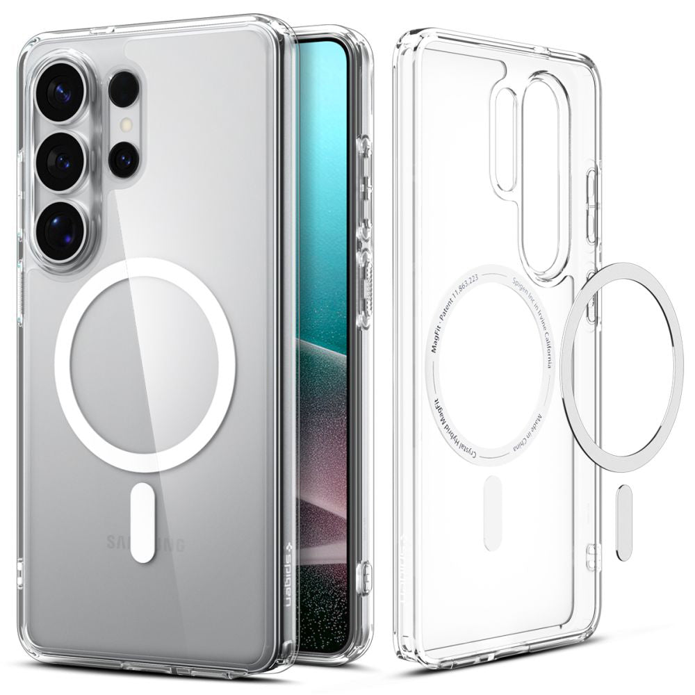 Etui MagSafe dla Samsung Galaxy S26 Ultra S948, Spigen, Ultra Hybrid, Przezroczyste Białe ACS10679