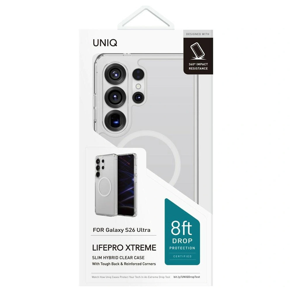 Etui MagSafe dla Samsung Galaxy S26 Ultra S948, UNIQ, LifePro Xtreme MagClick, Przezroczyste