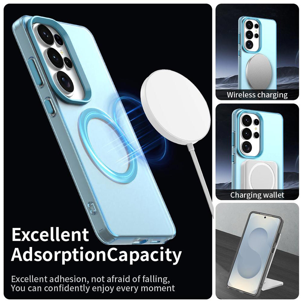 Etui MagSafe dla Samsung Galaxy S26 Ultra S948, Techsuit, CandyCase, Niebieskie