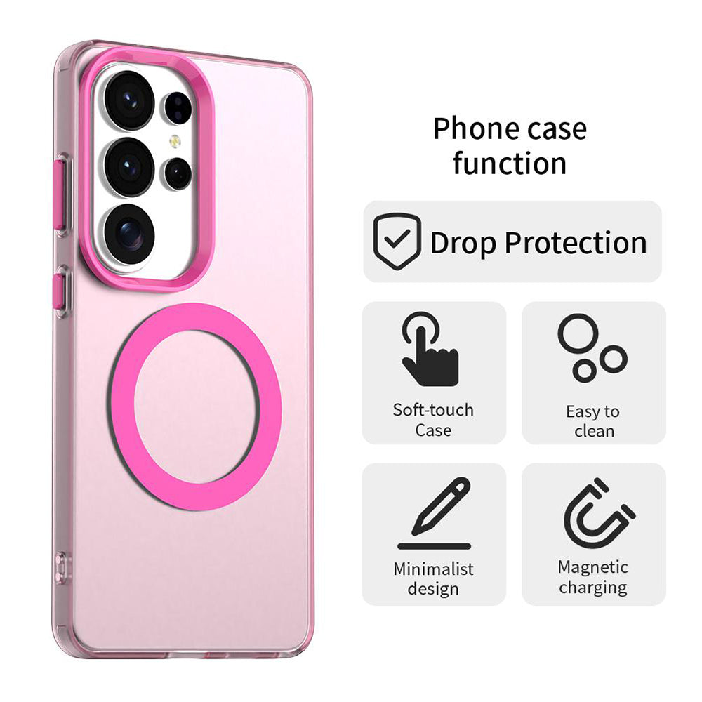 Etui MagSafe dla Samsung Galaxy S26 Ultra S948, Techsuit, CandyCase, Różowy