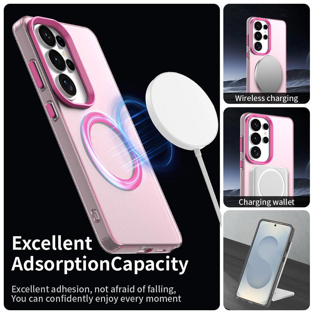 Etui MagSafe dla Samsung Galaxy S26 Ultra S948, Techsuit, CandyCase, Różowy