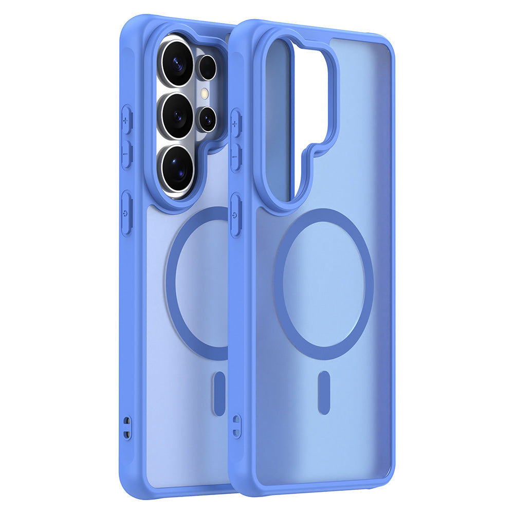 MagSafe Case for Samsung Galaxy S26 Ultra S948, Techsuit, HaloFrost II, Blue