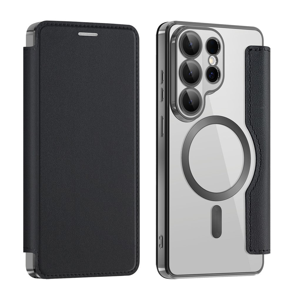 MagSafe Case for Samsung Galaxy S26 Ultra S948, Techsuit, SmartMag Book, Black