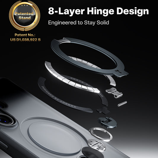 Etui MagSafe dla Samsung Galaxy S26 Ultra, Torras, Ostand Spin, Czarne