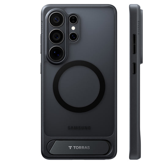 Etui MagSafe dla Samsung Galaxy S26 Ultra, Torras, Pstand, Czarne