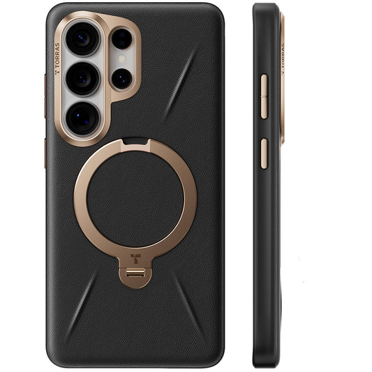 Etui MagSafe dla Samsung Galaxy S26 Ultra, Torras, QPRO Leather, Czarne