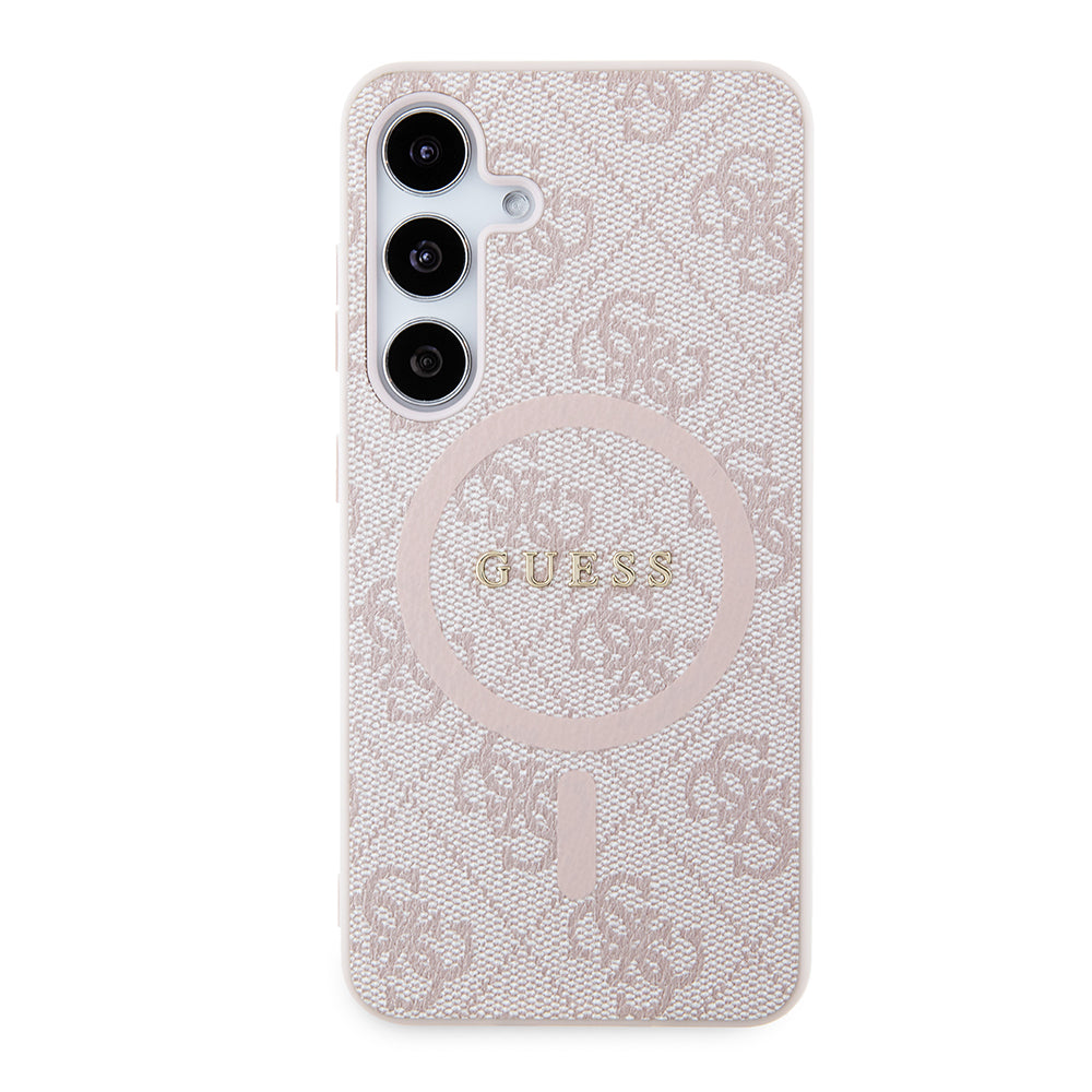 Etui MagSafe dla Samsung Galaxy Z Flip7 F766, Guess, 4G Collection, Różowy