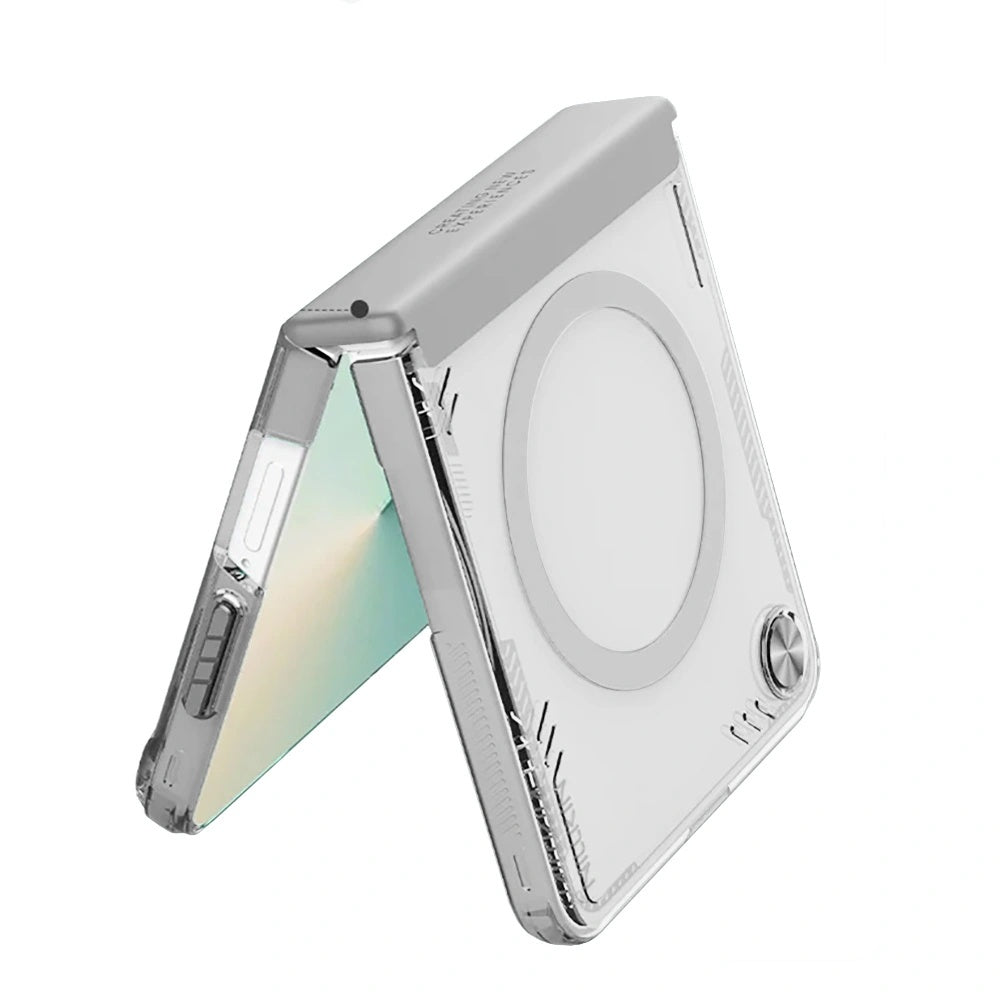 Etui MagSafe do Samsung Galaxy Z Flip7 F766, Nillkin, Iceblade, Szary