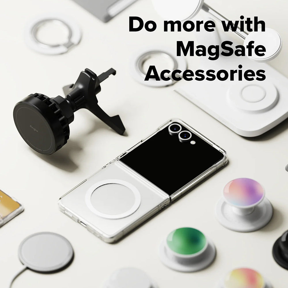 Etui MagSafe do Samsung Galaxy Z Flip7 F766, Ringke, Fusion, Przezroczyste