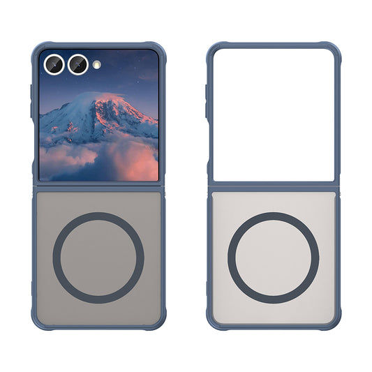 Etui MagSafe do Samsung Galaxy Z Flip7 F766, Techsuit, HaloFrost II, Granatowy