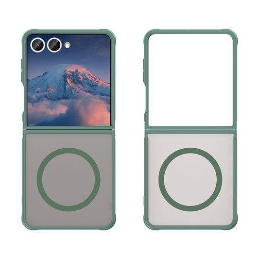 Etui MagSafe do Samsung Galaxy Z Flip7 F766, Techsuit, HaloFrost II, Zielony