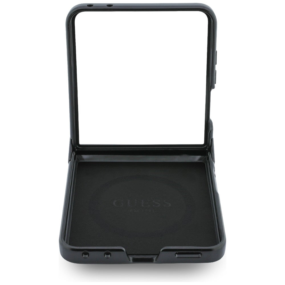 Etui MagSafe do Samsung Galaxy Z Flip8 F776, Guess, 4G Leather Classic, Brązowy