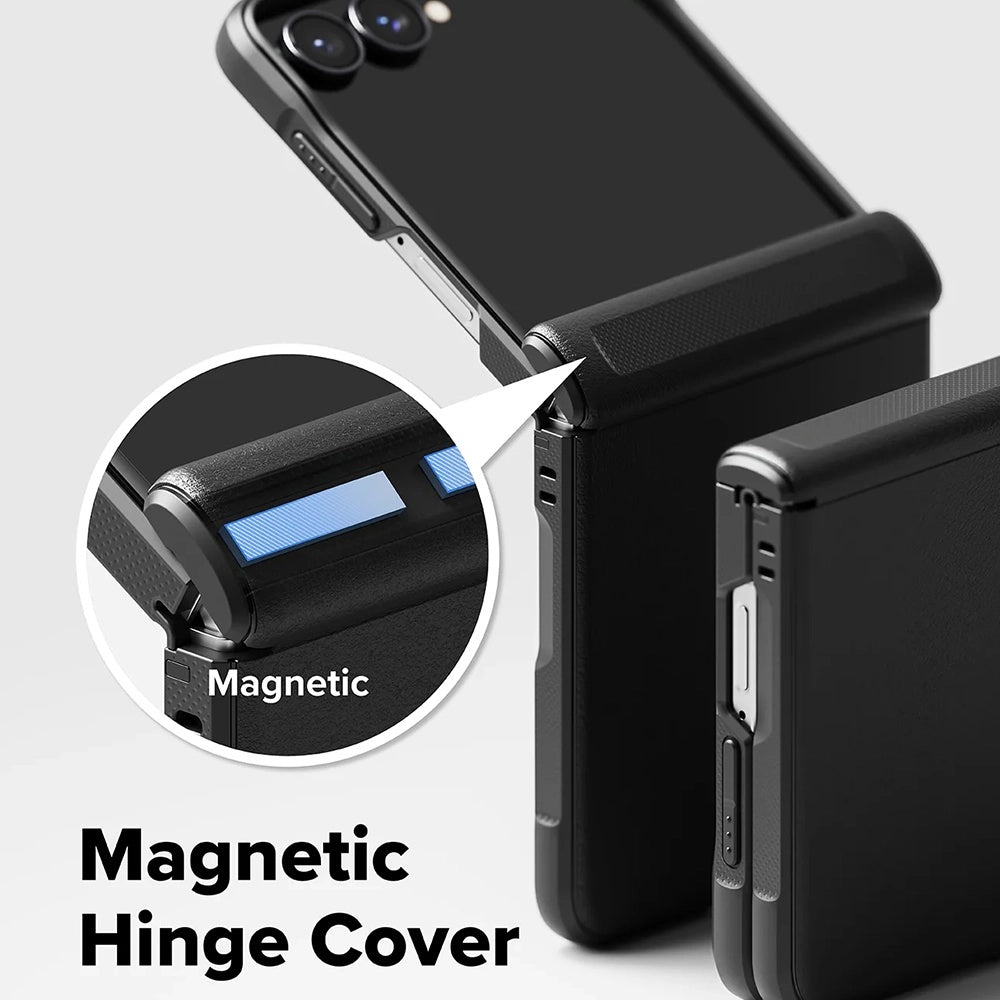 Etui MagSafe do Samsung Galaxy Z Flip8 F776, Ringke, Onyx Flap, Czarny