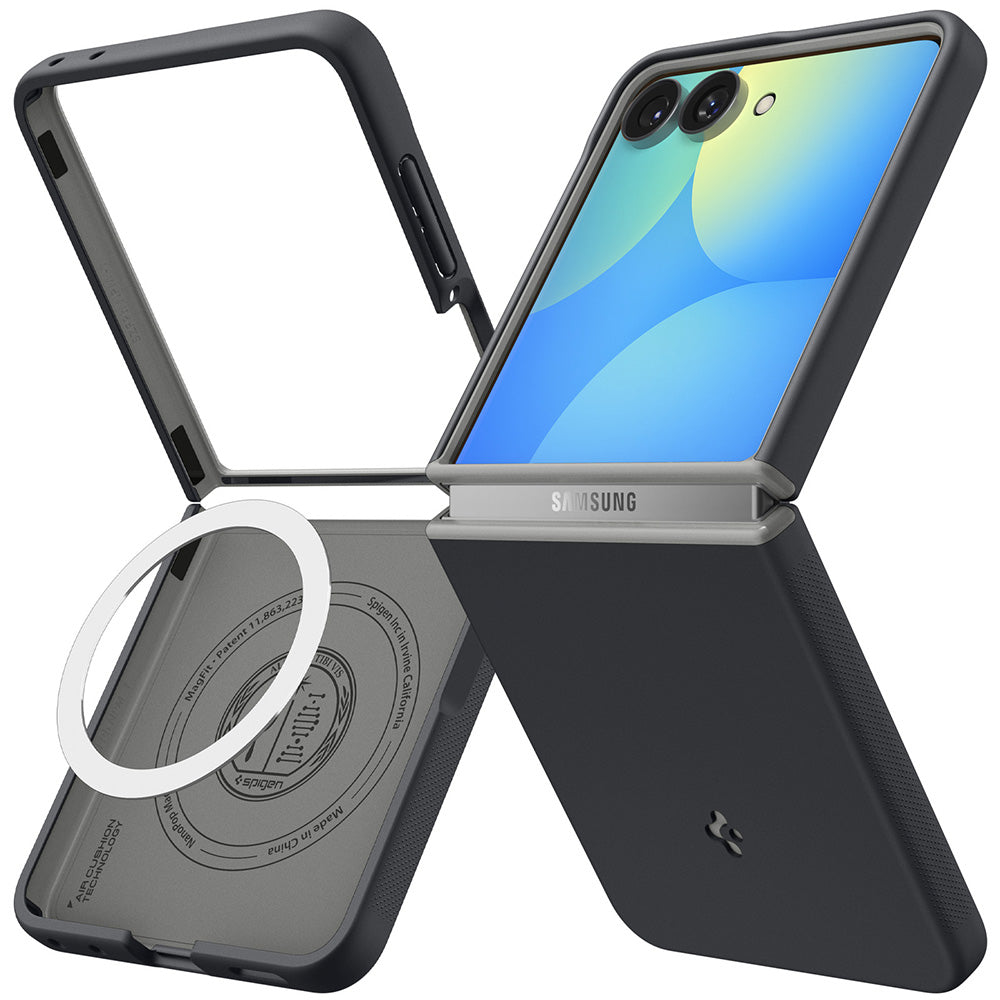 Etui MagSafe do Samsung Galaxy Z Flip8 F776, Spigen, Caseology Nano Pop, czarne ACS11523
