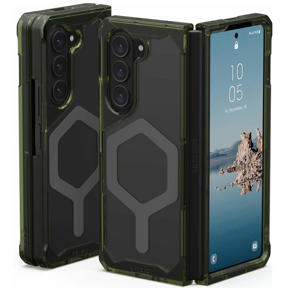 Etui MagSafe do Samsung Galaxy Z Fold5 F946, Urban Armor Gear, Plyo Pro, Zielono-Szary