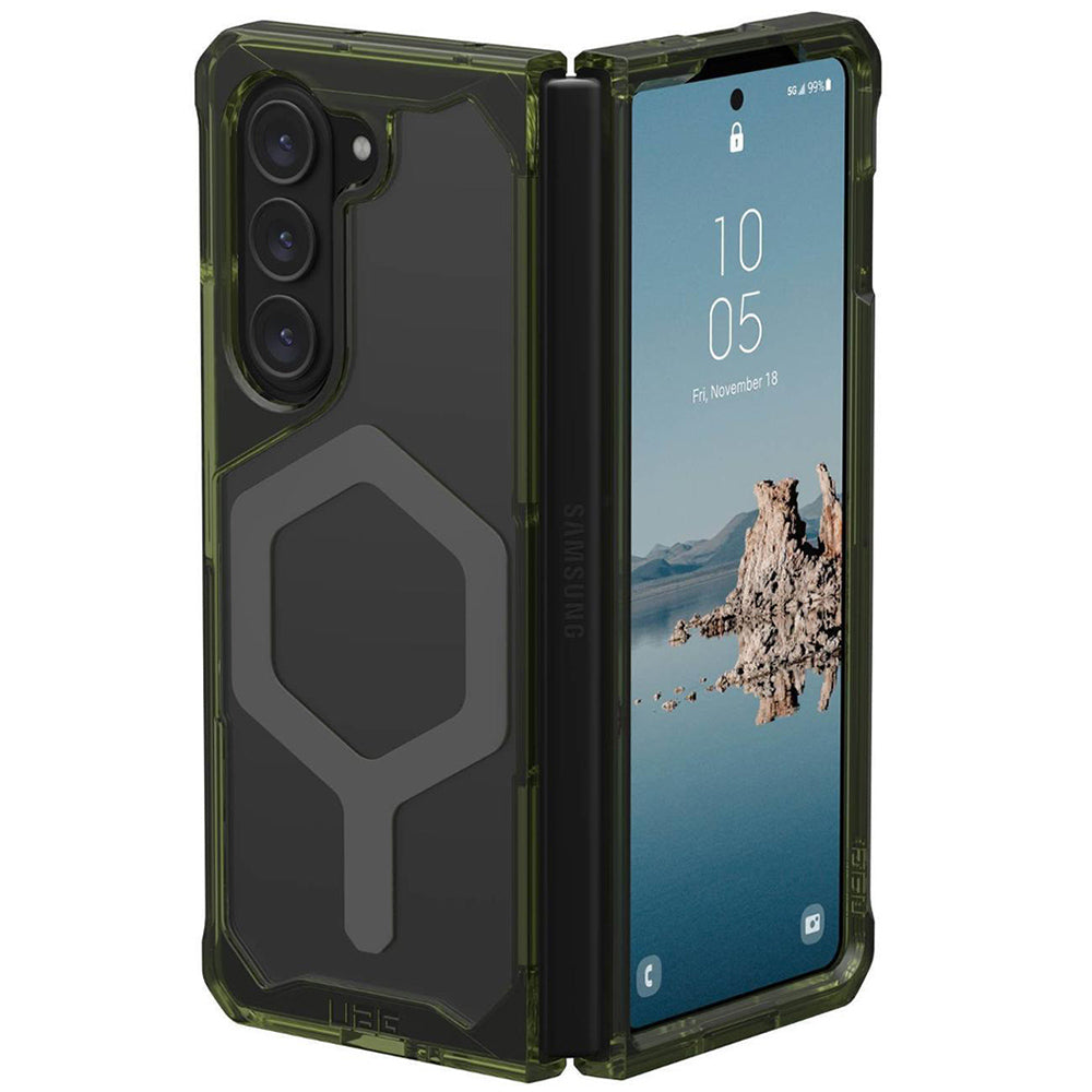 Etui MagSafe do Samsung Galaxy Z Fold5 F946, Urban Armor Gear, Plyo Pro, Zielono-Szary