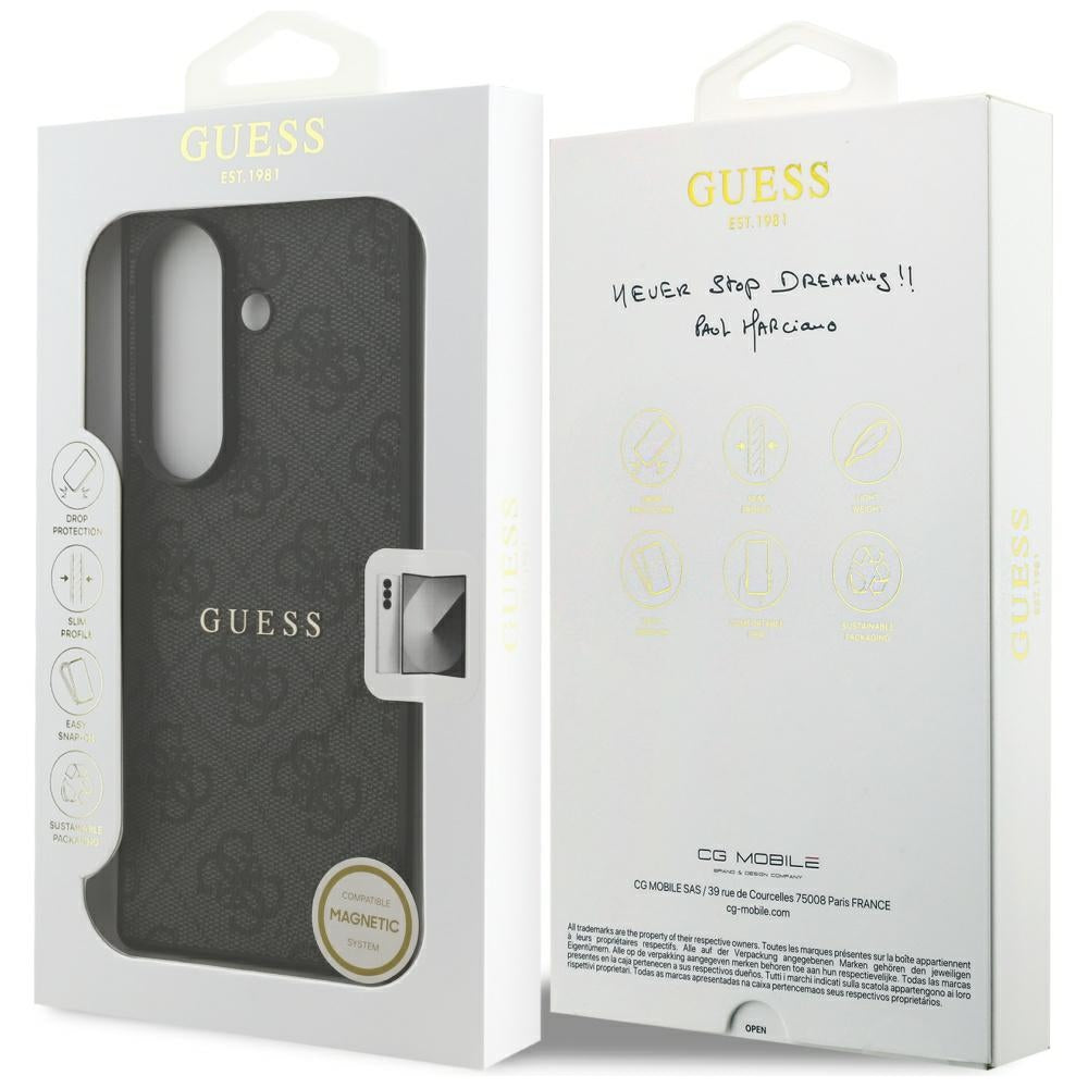 Etui MagSafe dla Samsung Galaxy Z Fold7 F966, Guess, 4G Classic, Czarne