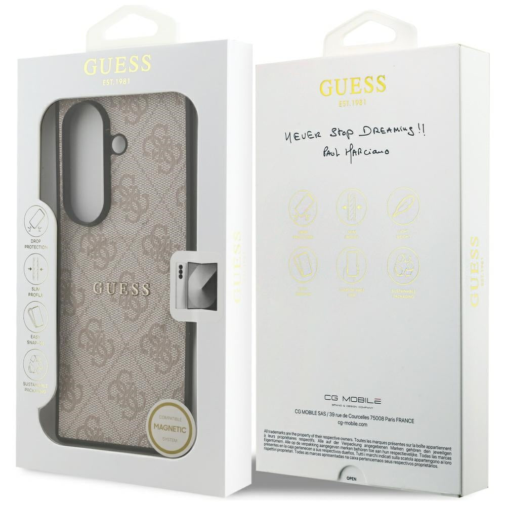 Etui MagSafe dla Samsung Galaxy Z Fold7 F966, Guess, 4G Classic, Różowy