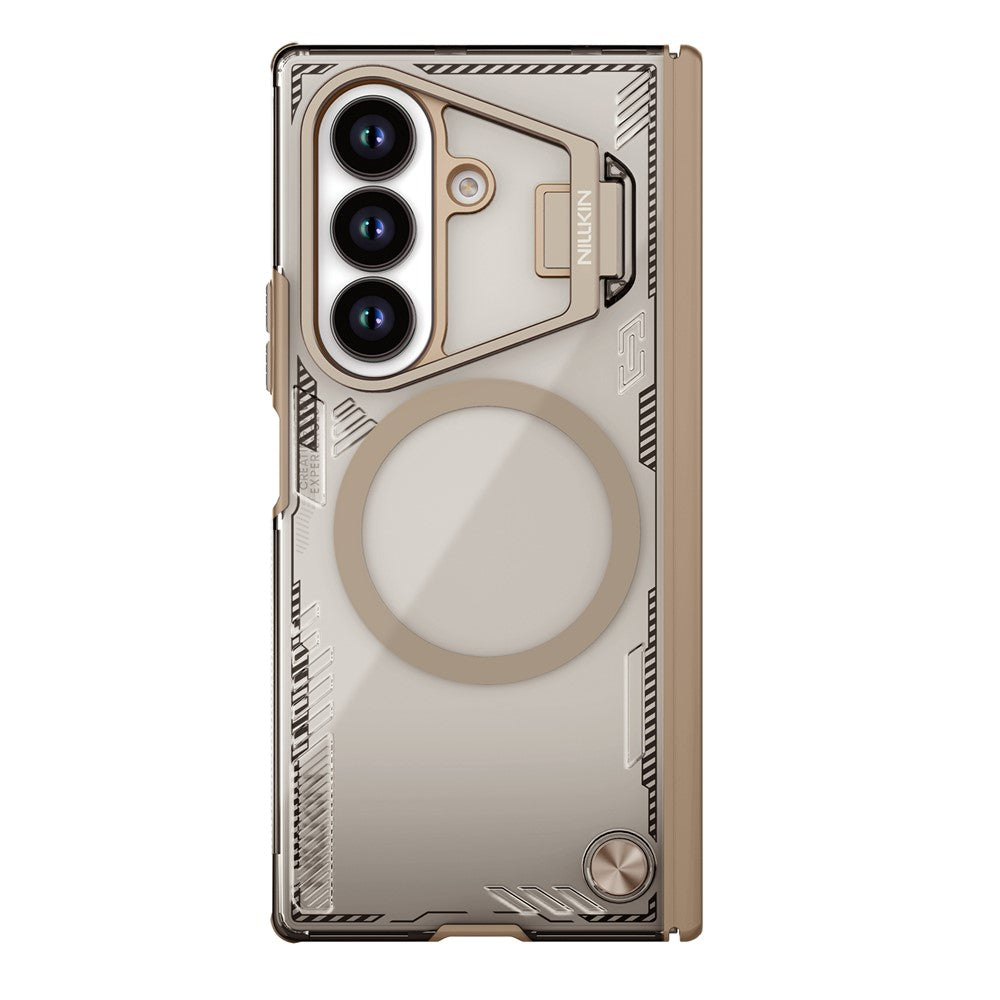 Etui MagSafe do Samsung Galaxy Z Fold7 F966, Nillkin, Iceblade Prop z wycięciem na aparat, Brązowe