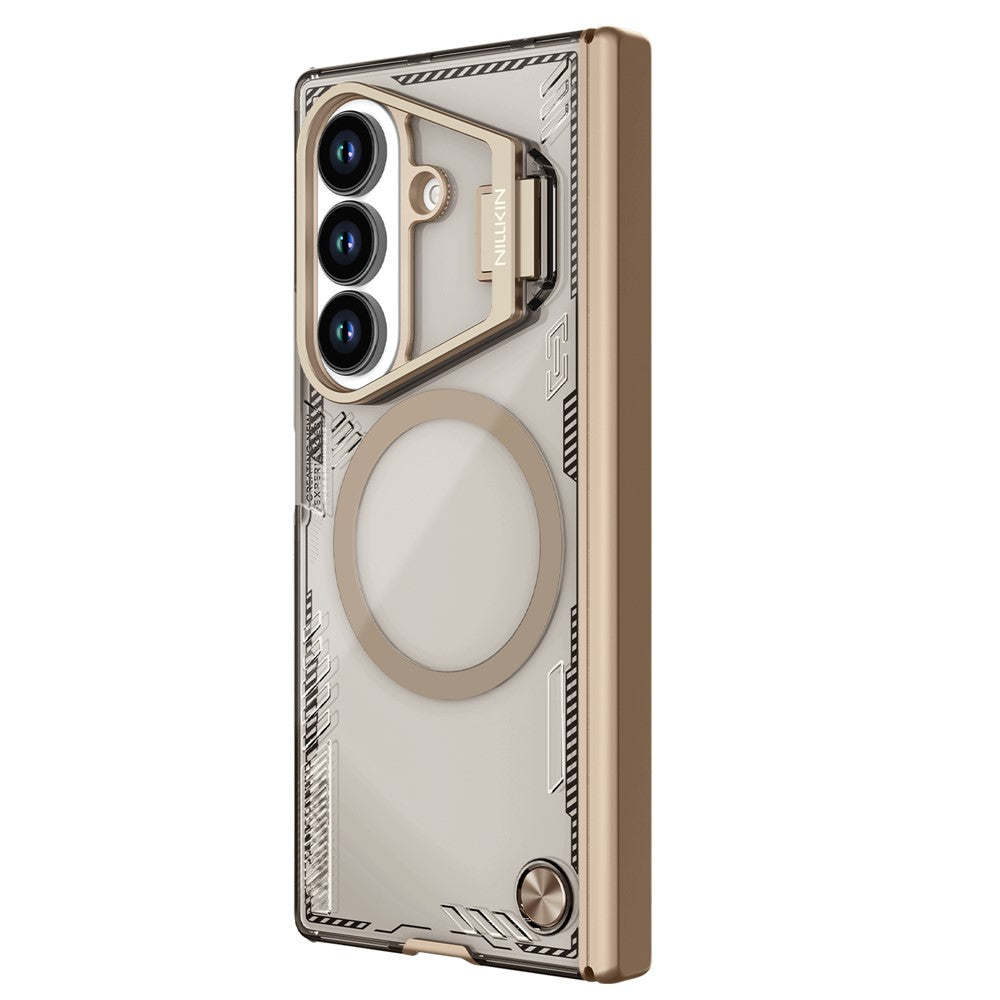 Etui MagSafe do Samsung Galaxy Z Fold7 F966, Nillkin, Iceblade Prop z wycięciem na aparat, Brązowe