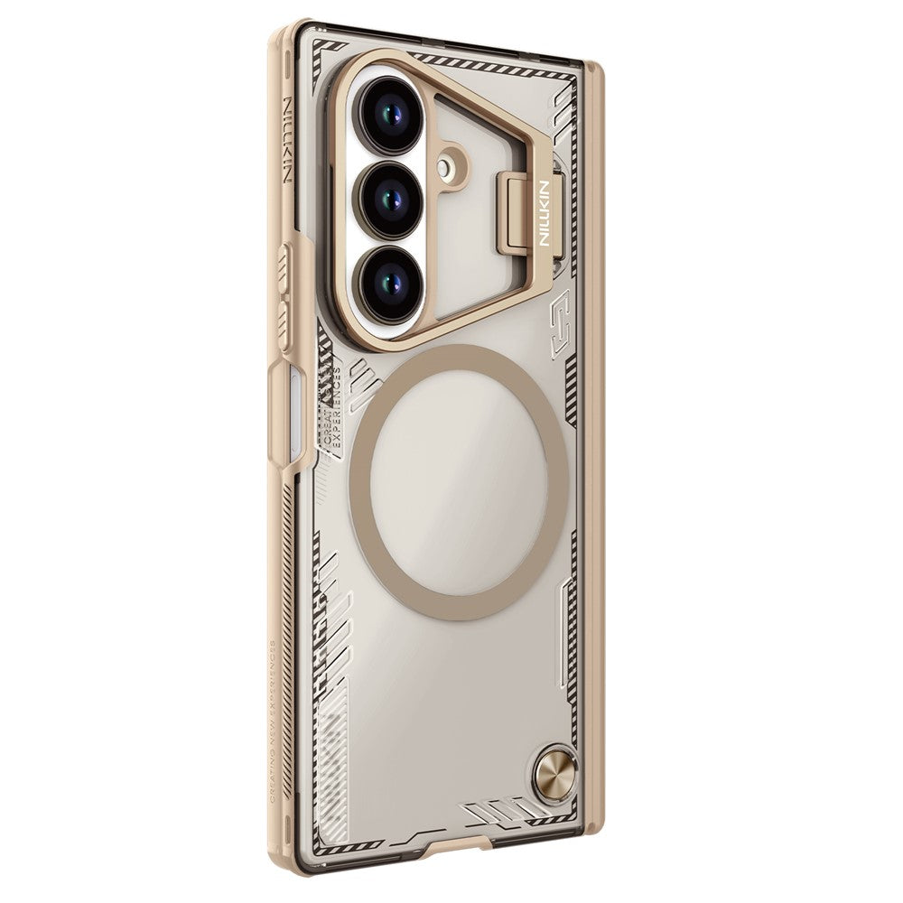 Etui MagSafe do Samsung Galaxy Z Fold7 F966, Nillkin, Iceblade Prop z wycięciem na aparat, Brązowe