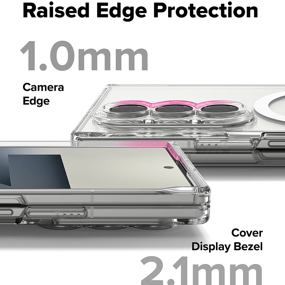 Etui MagSafe do Samsung Galaxy Z Fold7 F966, Ringke, Fusion, Przezroczyste