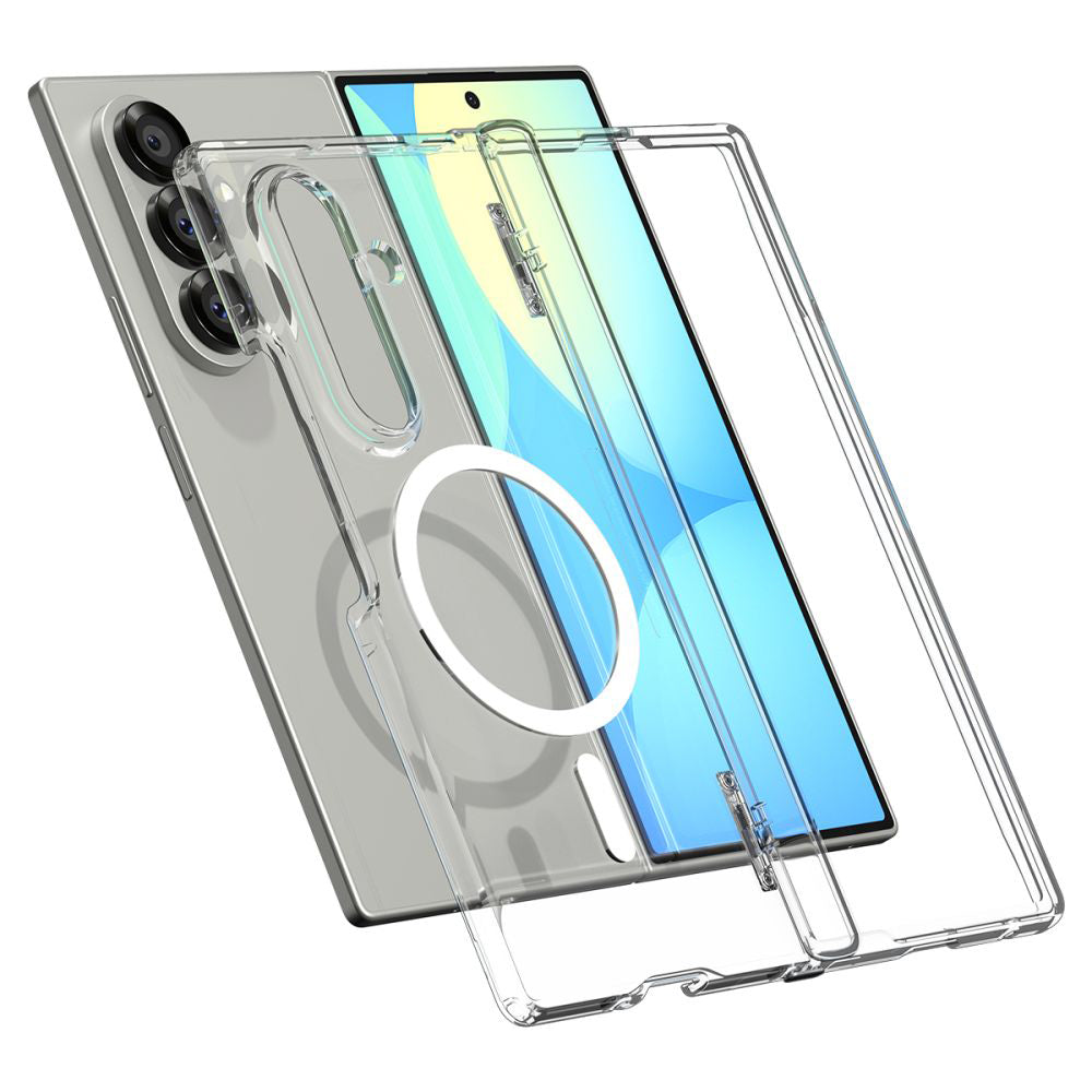 Etui MagSafe dla Samsung Galaxy Z Fold7 F966, Spigen, Ultra Hybrid Pro, Przezroczyste ACS09546