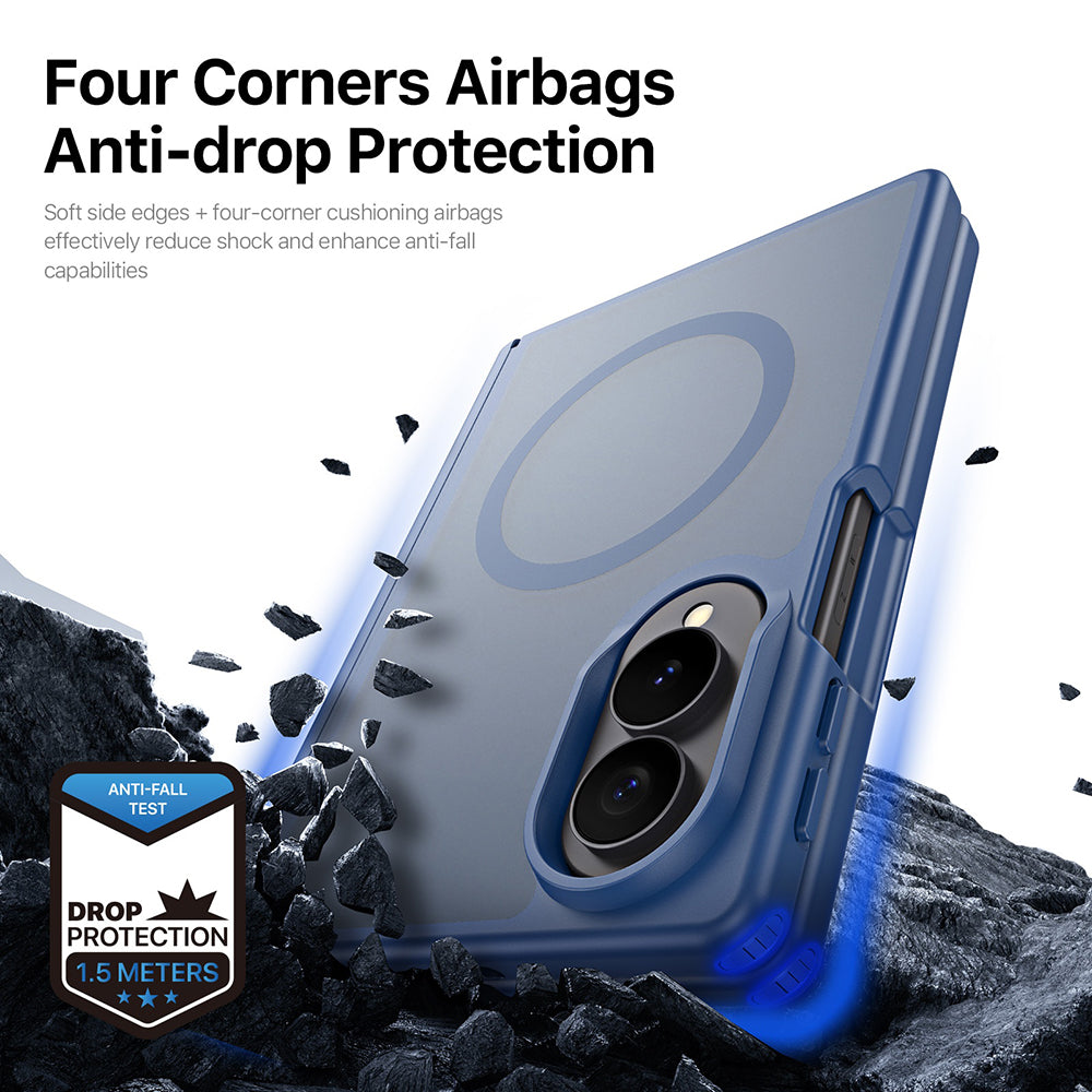 Etui MagSafe do Samsung Galaxy Z Fold8 F971, DUX DUCIS, Yind, szare