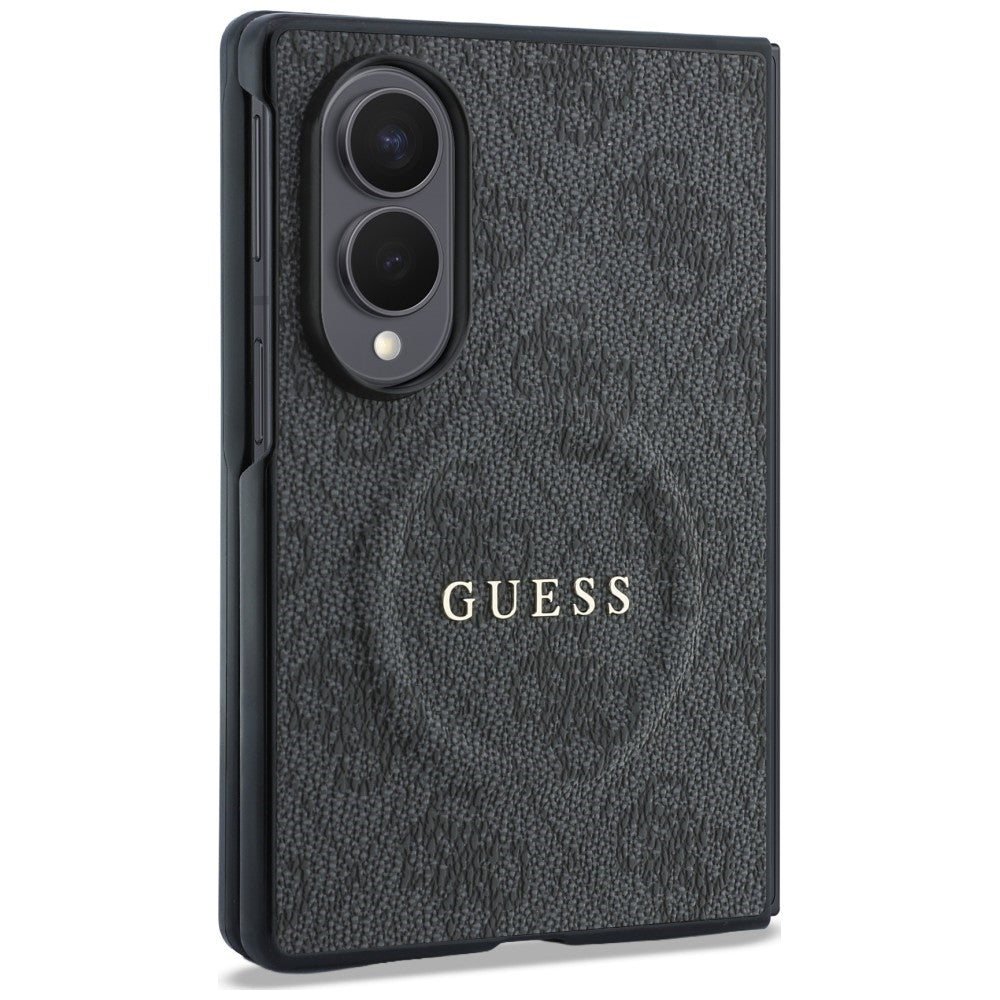 Etui MagSafe do Samsung Galaxy Z Fold8 F971, Guess, 4G Leather Classic, Czarny