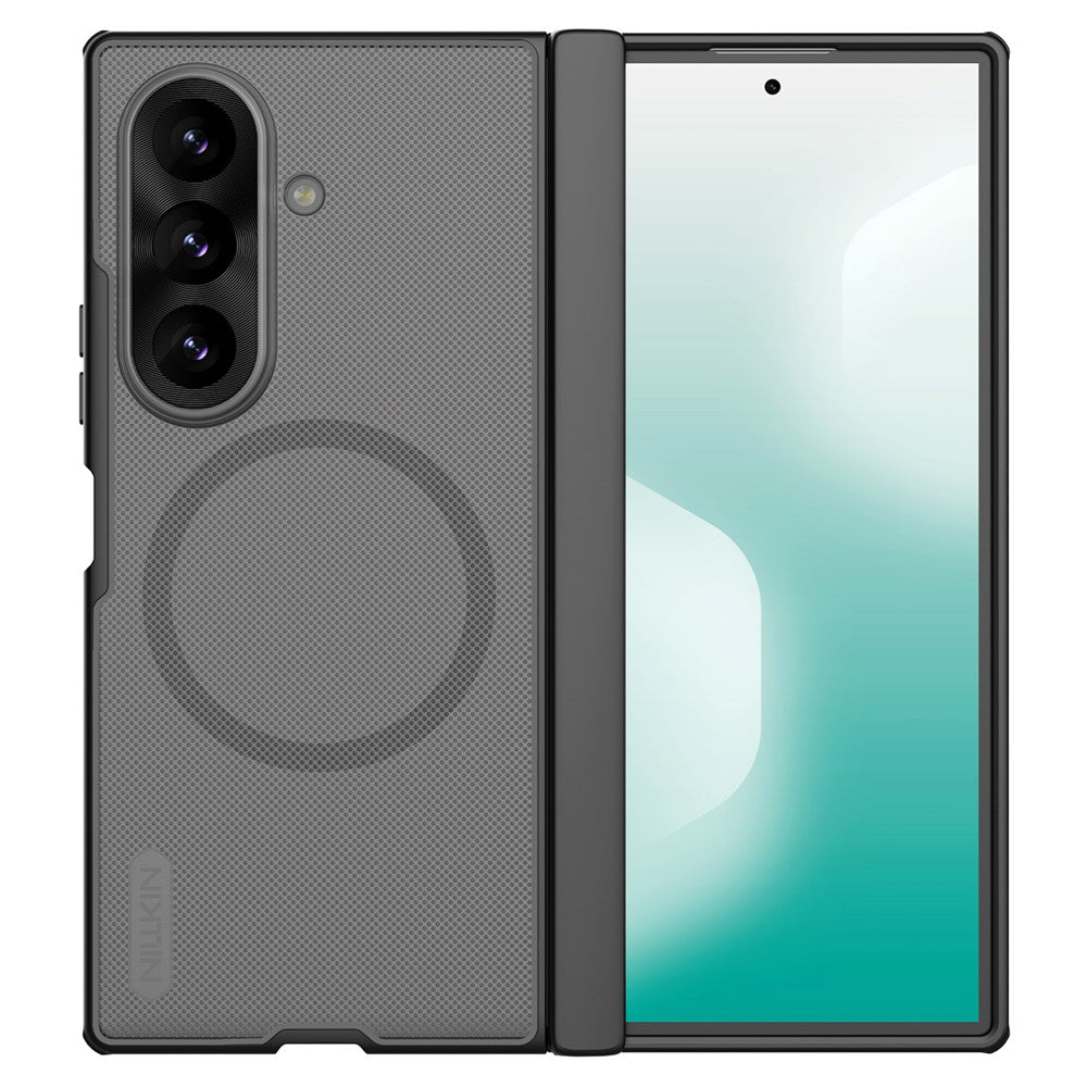 Etui MagSafe do Samsung Galaxy Z Fold8 Ultra F976, Nillkin, Super Frosted Shield, Czarna Przezroczysta