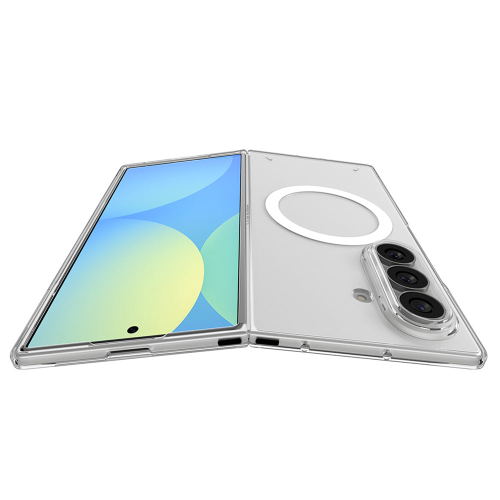 Etui MagSafe do Samsung Galaxy Z Fold8 Ultra F976, Spigen, Air Skin, Przezroczysta Biała ACS11505