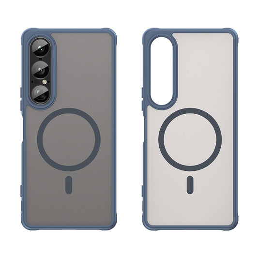 Etui MagSafe do Sony Xperia 1 VII, Techsuit, HaloFrost II, Granatowy