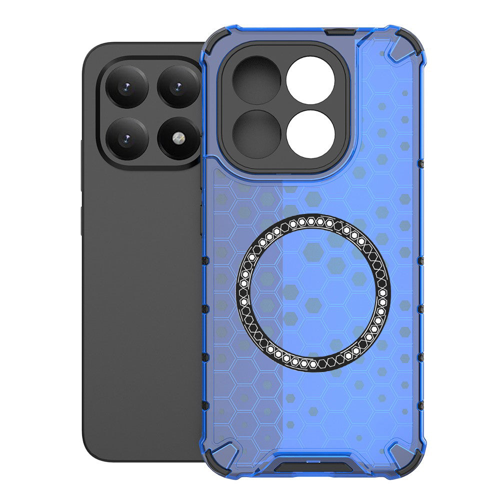 Etui MagSafe dla Xiaomi 15T, Techsuit, HoneyComb Shield, Niebieskie
