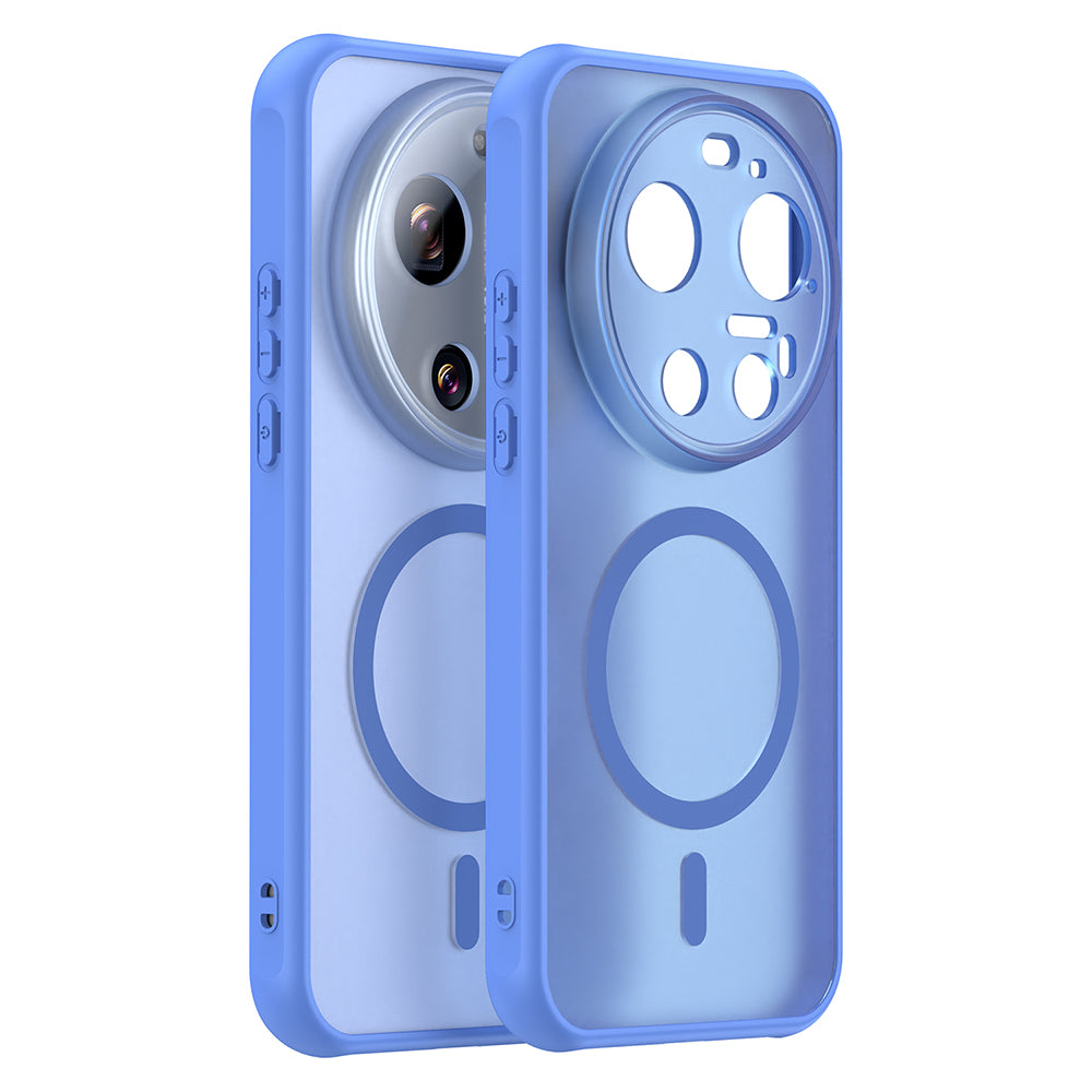Etui MagSafe dla Xiaomi 17 Ultra, Techsuit, HaloFrost II, Niebieskie
