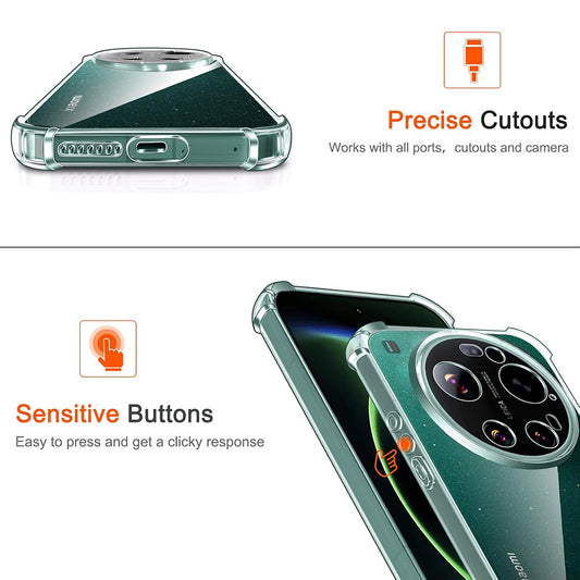MagSafe Case for Xiaomi 17 Ultra, Techsuit, Shockproof, Transparent