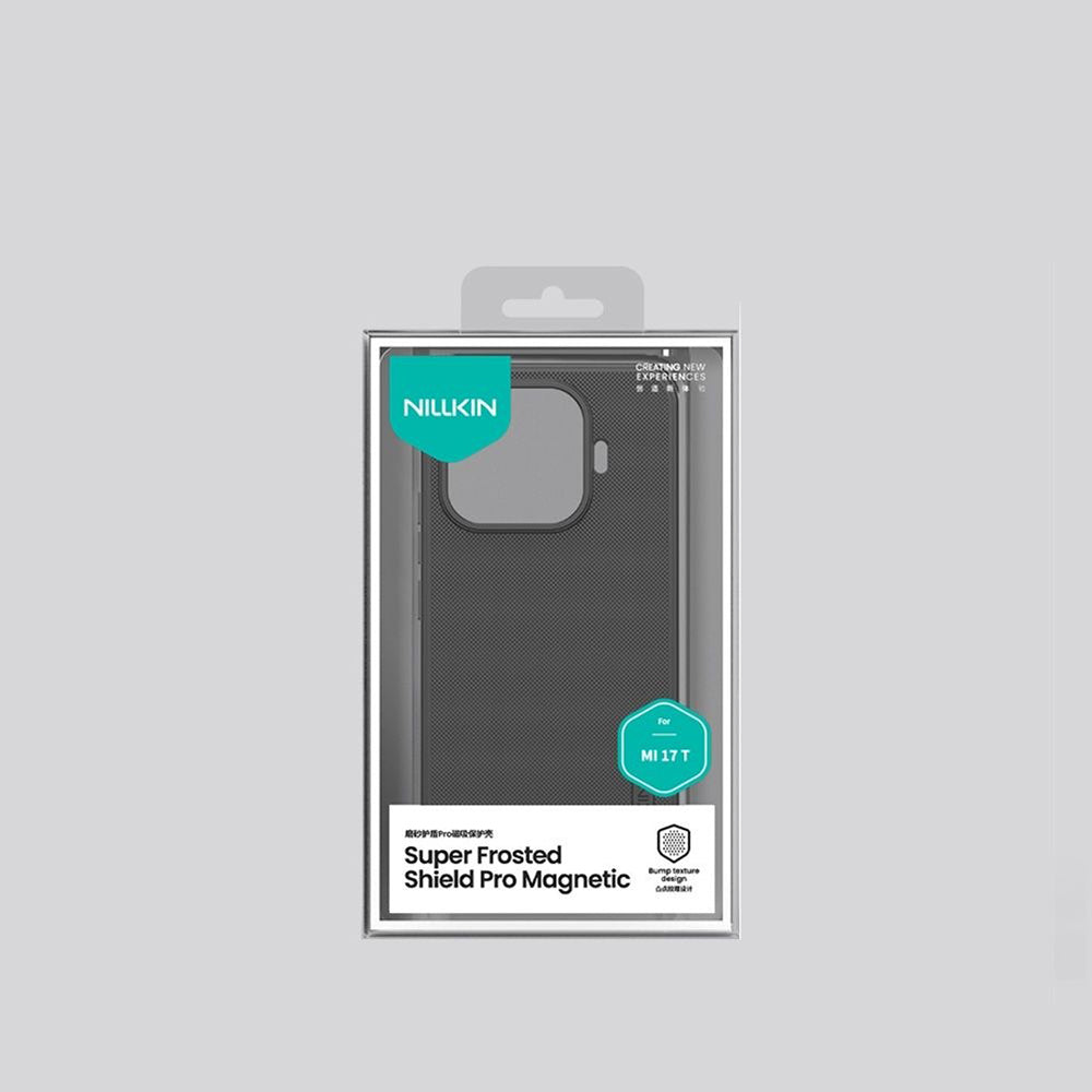 Etui MagSafe do Xiaomi 17T, Nillkin, Super Shield Pro, Czarna Satynowa