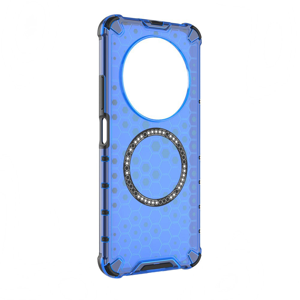 Etui MagSafe do Xiaomi Poco C75 / Redmi 14C, Techsuit, HoneyComb Shield, Niebieskie