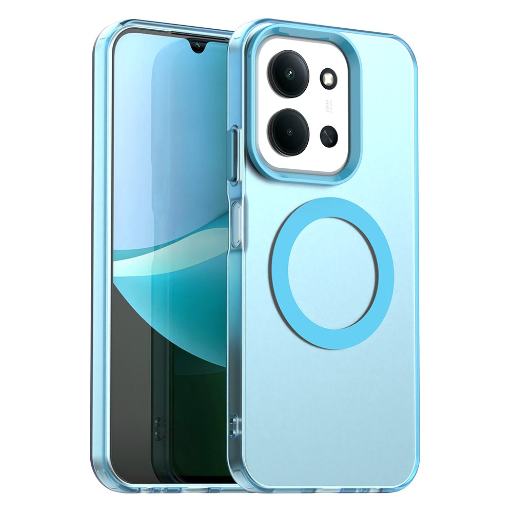 Etui MagSafe do Xiaomi Poco C85 4G / Redmi 15C 5G / 15C 4G, Techsuit, CandyCase, Niebieskie