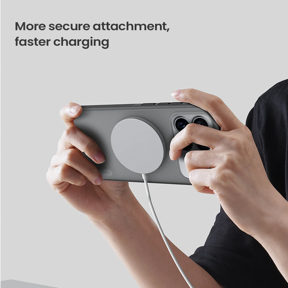 Etui MagSafe do Xiaomi Poco F8 Ultra, Nillkin, Super Shield Pro, Czarna Przezroczysta Matowa