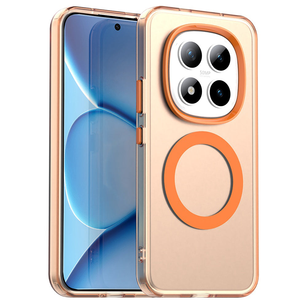 Etui MagSafe dla Xiaomi Poco M8 Pro / Redmi Note 15 Pro+ 5G, Techsuit, CandyCase, Pomarańczowe