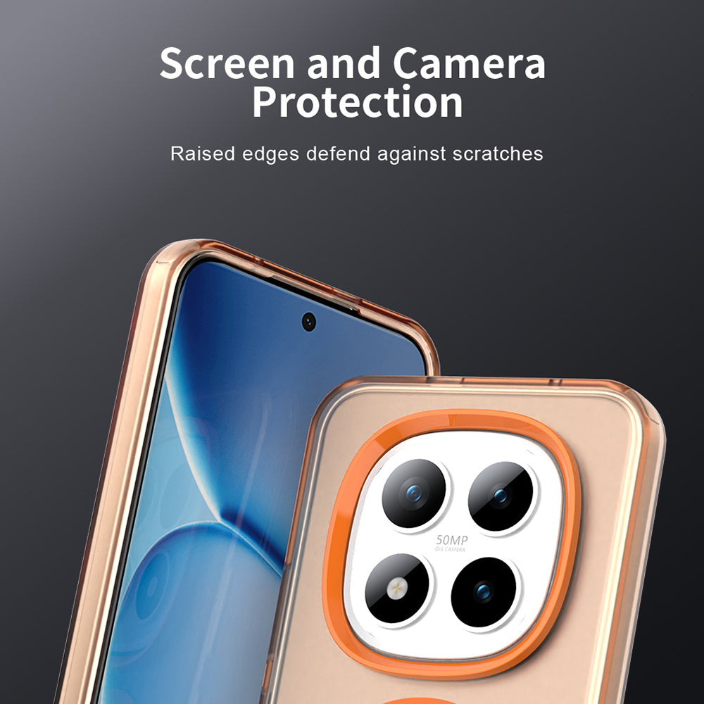 Etui MagSafe dla Xiaomi Poco M8 Pro / Redmi Note 15 Pro+ 5G, Techsuit, CandyCase, Pomarańczowe