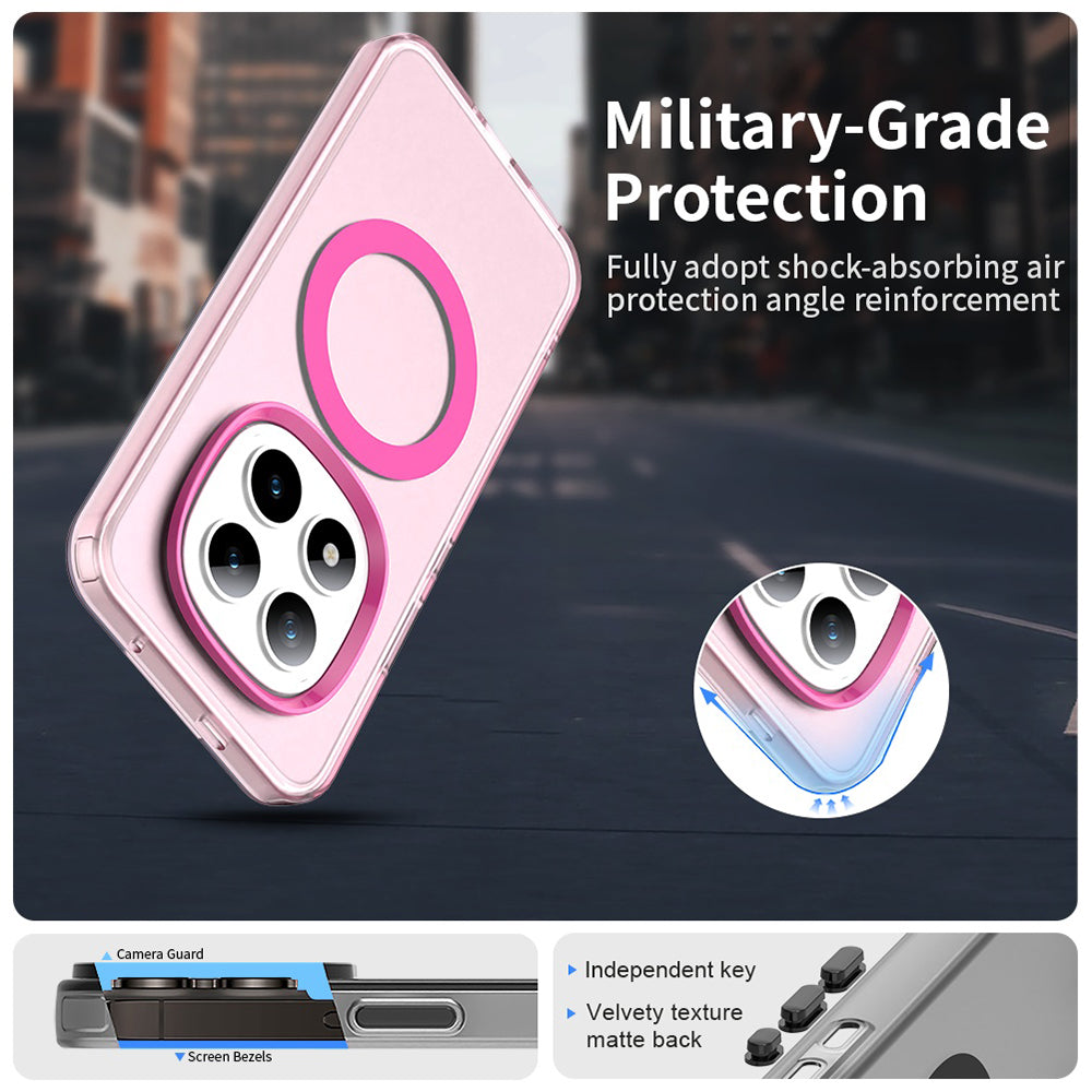 Etui MagSafe dla Xiaomi Poco M8 Pro / Redmi Note 15 Pro+ 5G, Techsuit, CandyCase, Różowy