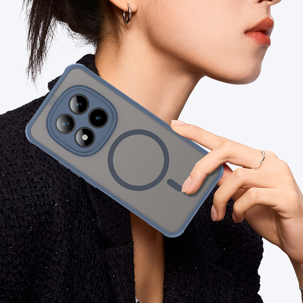 Etui MagSafe dla Xiaomi Poco M8 Pro / Redmi Note 15 Pro+ 5G, Techsuit, HaloFrost II, Granatowe